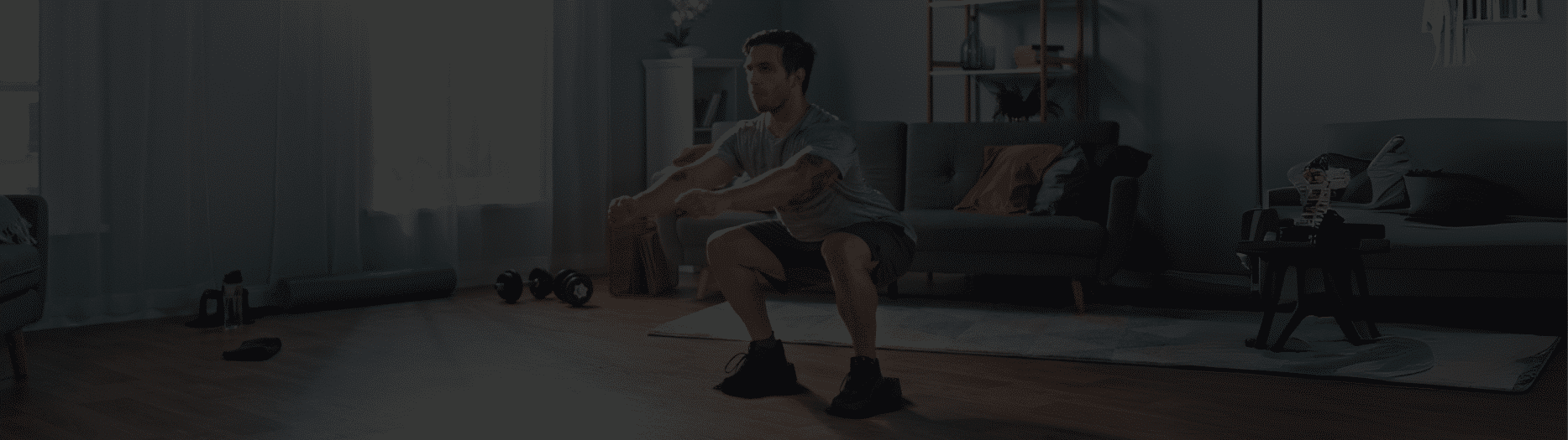 Man Using Squat Wedges for Home Workout – Home Gym Equipment